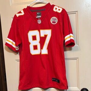 NFL Red Jersey with Kelce 87 youth large
